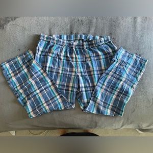 Plaid Blue Pajama Pants